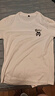 名創(chuàng)優(yōu)品（MINISO）短袖男純棉休閑寬松夏季圓領(lǐng)百搭青少年潮流半袖t恤 白 M 曬單實(shí)拍圖