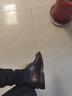 德賽（Desai）商務復古休閑皮鞋男英倫透氣德比鞋通勤正裝男鞋 棕色 41  曬單實拍圖