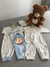 迪士尼嬰兒衣服新生兒連體衣春秋季純棉寶寶睡衣款貼身 屹耳2件 52cm  曬單實(shí)拍圖