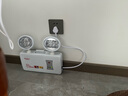 敏華電工國標(biāo)3C認(rèn)證消防應(yīng)急燈9小時帶手動開關(guān)雙頭LED燈家用應(yīng)急照明燈 曬單實拍圖