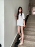 CAMILA KSENIA皮拖鞋女2025新款夏季休閑百搭一字拖時(shí)尚平底顯白涼拖鞋沙灘鞋子 杏仁奶油白 36 曬單實(shí)拍圖