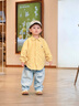 巴拉巴拉童裝薄外套幼童裝寶寶外套男童女童2025新款秋裝格子萌趣印花衣服 淺黃30032 100 曬單實拍圖