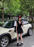 桂岐 氣質(zhì)款黑色連衣裙女夏收腰顯瘦短裙小個子赫本風(fēng) 黑色 M 曬單實拍圖