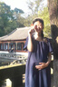 朗茵孕婦連衣裙夏季2025新款藍色寬松遮肚顯瘦方領(lǐng)百搭時尚短袖中長款 藏藍色連衣裙 XL建議130-145斤 曬單實拍圖