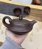 洛湘宜興紫砂壺名家純手工泡茶壺原礦紫泥曲壺辦公家用收藏級高端送禮 刻字款曲壺+范銀書收藏證書 250ml 一件 曬單實拍圖