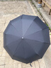 洽苒【德國品牌】自動雨傘一鍵全收晴雨加粗抗風遮陽太陽傘黑膠紫外線 無極黑 全自動開合-96根雙層龍骨/抗風暴遮陽一體 曬單實拍圖