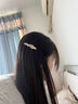 紅允仿鉆石麥穗一字夾女側邊夾小清新發(fā)夾氣質(zhì)發(fā)卡頭飾劉海夾碎發(fā)夾 麥穗邊夾【一對】 F147 曬單實(shí)拍圖