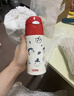 膳魔師（THERMOS）吸管保溫杯400毫升男女兒童316鋼保冷水杯子TCMI-400S Miss Soda 曬單實(shí)拍圖