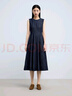 水云間·SHUI YUN JIAN女裝 圓領(lǐng)通勤簡約設(shè)計感純棉背心牛仔裙連衣裙2025夏新款 牛仔藍 M 曬單實拍圖
