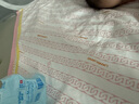 良良（liangliang）嬰兒隔尿墊可洗寶寶防水麻棉床墊加大號粉紋110*72CM 曬單實拍圖