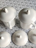甜雅靜陶瓷茶杯帶蓋會(huì)議杯子 純白辦公茶杯禮品商務(wù)帶蓋馬克杯介杯 水杯 二號(hào)無紋介杯+蓋 200mL(含)-400mL(含) 曬單實(shí)拍圖