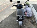 愛瑪電動摩托車輝騰72V32AH長續(xù)航130KM高顏值外賣家用舒適出行智能電動車 極地灰 曬單實拍圖