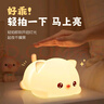 朵帆七夕情人節(jié)禮物送女友老婆小夜燈臥室睡眠燈硅膠拍拍燈教師節(jié)實用 曬單實拍圖
