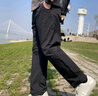 名創(chuàng)優(yōu)品彎刀褲男寬松顯瘦休閑褲子男夏季透氣薄款網(wǎng)孔潮流男褲Z 黑色 3XL 曬單實(shí)拍圖