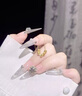 老鳳祥S925銀項鏈女五福圓珠時尚輕奢吊墜生日七夕情人節(jié)禮物送女友老婆 五福臨門項鏈*品牌禮盒 曬單實拍圖