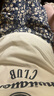 DZZIT地素撞色短袖T恤春秋新款小鳥釘珠字母印花美式復(fù)古女 白色 XS 曬單實(shí)拍圖