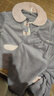 安之伴睡衣女冬季保暖澳毛絨可愛(ài)蝴蝶結(jié)休閑開(kāi)衫女士家居服套裝 香芋紫 L 曬單實(shí)拍圖