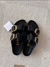 BIRKENSTOCK勃肯德國進(jìn)口大扣女款牛皮革漆皮亮面Arizona雙扣拖鞋 黑色窄版1021476 38 曬單實(shí)拍圖