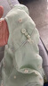 班喜迪女童旗袍連衣裙夏裝兒童中國風(fēng)漢服周歲寶寶禮服公主裙夏季小童裝 綠色 110 曬單實(shí)拍圖