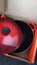 酷彩（Le Creuset）法國進口琺瑯鑄鐵鍋炒鍋煎炸燉煮鍋電磁爐燃氣通用深燒鍋26cm紅色 曬單實拍圖