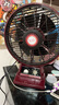 萬(wàn)寶（Wanbao）電風(fēng)扇10英座鐘家用臺式鴻運扇定時(shí)轉頁(yè)扇學(xué)生宿舍臺扇 四檔帶提手帶跌倒自停+3米延長(cháng)線(xiàn) 曬單實(shí)拍圖