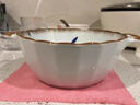 摩登主婦日式雙耳湯碗陶瓷拉面碗家用面湯面條碗大碗螺螄粉碗釉下彩蘭亭序 【10英寸2個(gè)裝】雙耳竹柄湯碗 曬單實(shí)拍圖