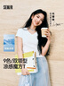 森馬（Semir）瘋狂動(dòng)物城短袖T恤女短款修身顯瘦夏2025刺繡套頭衫109325100022 曬單實(shí)拍圖