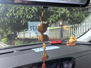 齊選高檔如意汽車掛件紫檀綠檀小鹿一路平安后視鏡掛飾新款車載吊飾 綠檀一鹿平安掛件 曬單實(shí)拍圖