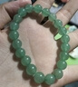 東陵玉手串情侶款生日禮物手鏈正品東陵石串珠珠子散珠子飾品 綠東陵手串8mm 曬單實(shí)拍圖