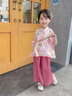 G.DUCKKIDS小黃鴨女童國風套裝夏季好看兒童新中式女寶寶夏裝漢服兩件套 中式牡丹無袖套裝 120 (建議105-115cm 4-5.2周歲) 曬單實拍圖