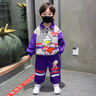 G.DUCKKIDS聯(lián)名奧特曼衣服男童套裝春秋2025新款拼接連帽兒童衛(wèi)衣褲子兩件套 奧特曼機(jī)車服藏青 110 （建議身高100cm 4-5歲）cm 曬單實(shí)拍圖