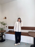波司登2025新款沖鋒衣鵝絨服女短款三合一防風(fēng)防水保暖外套B250331302 米白/深棕褐|8011/7048|801L M 165/88A 體重約110-120斤 曬單實拍圖