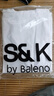 班尼路（Baleno）班尼路S&K系列純棉短袖t恤男夏季吸濕排汗舒爽透氣百搭純色半袖男 【純棉】-白#MB隨手寫X L 曬單實拍圖