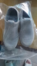 西域駱駝（VANCAMEL）男士夏季網(wǎng)面透氣鞋休閑運(yùn)動(dòng)網(wǎng)眼男鞋跑步軟底薄款網(wǎng)鞋一腳蹬布鞋 淺灰 41 曬單實(shí)拍圖