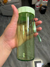特百惠（Tupperware）瑩彩430ML塑料杯男女士學(xué)生夏季運動水杯子戶外便攜大容量 薄荷綠 曬單實拍圖