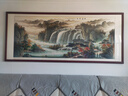 漢傲名家純手繪山水畫國畫客廳裝飾畫沙發(fā)背景墻畫壁畫會議辦公室掛畫 源遠(yuǎn)流長 紅木色框 裝裱含實(shí)木框 279*119cm 曬單實(shí)拍圖
