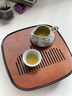 唐豐竹制茶盤家用創(chuàng)意小型儲(chǔ)水式干泡茶臺(tái)功夫茶具一人用茶托盤瀝水盤 峰巒正方形茶盤(黑)25cm 曬單實(shí)拍圖