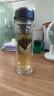 蘇泊爾（SUPOR） 雙層玻璃杯男女士家用商務(wù)泡茶車載水杯隔熱茶杯透明杯子 灰黑色 340ML 曬單實拍圖