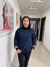 恒源祥2025新款媽媽春裝洋氣針織外套中老年女春秋時尚寬松圓領(lǐng)開衫上衣 藏青色 M 曬單實拍圖