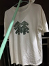 KOLON SPORT/可隆戶外圓領(lǐng)短袖T恤 男女同款常青樹圖案T恤 LURT5MTK18-IV 象牙白 M 170/92A 曬單實(shí)拍圖