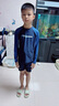 李寧兒童泳衣泳褲男童男孩分體泳衣男新款6-12歲青少年長袖泡溫泉泳裝 曬單實拍圖