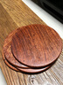 施錦隔熱墊實(shí)木花梨木杯墊碗墊盤(pán)墊家用紅木餐桌盤(pán)碗碟防燙隔熱墊 緬花加大盤(pán)墊兩面平 直徑19.5*0.9cm 曬單實(shí)拍圖