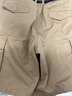 AKCLUB夏季新復古回潮回潮重水洗寬松腿袋工裝休閑短褲男AK男裝2314700 卡其色 31 曬單實(shí)拍圖