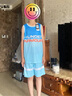 安德瑪（Under Armour）男大童籃球套裝夏季兒童透氣籃球套裝運動(dòng)套裝252113421 淺藍 160 曬單實(shí)拍圖