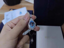 MEXNIA奢侈品飾品9克拉海洋之心項鏈女士寶石輕奢感生日禮物送女友 【肖邦鏈】9克拉托帕石海洋之心 曬單實拍圖