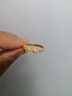 中鑫珠寶甜蜜愛戀黃金戒指女神節(jié)節(jié)日禮物足金999.9戒指愛心活口金戒指女 3.61g 曬單實拍圖