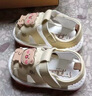婧麒（JOYNCLEON）寶寶涼鞋夏季學(xué)步1-3歲嬰兒鞋防滑軟底包頭叫叫鞋男女寶寶鞋子 黃色 17 碼【內(nèi)長(zhǎng)12cm腳長(zhǎng)11.5cm】 曬單實(shí)拍圖