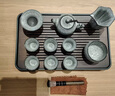 康樂品 黑冰釉茶具套裝 整套家用陶瓷冰裂釉泡茶壺茶杯遇水冰花功夫茶具 千川(盤)+黑冰馬蹄蓋碗11頭-簡裝 曬單實(shí)拍圖