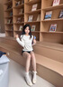 鉑吶苓法式單鞋女春夏平底低跟溫柔氣質(zhì)配裙子淺口小皮鞋一腳蹬平底鞋 法式平底單鞋【米白】 39 【適合38】 曬單實拍圖