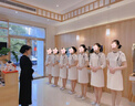 百顏職業(yè)連衣裙女裝高級(jí)設(shè)計(jì)感夏季氣質(zhì)工裝裙子通勤美容院前臺(tái)工作服 杏色短袖連衣裙+送腰帶 M 曬單實(shí)拍圖